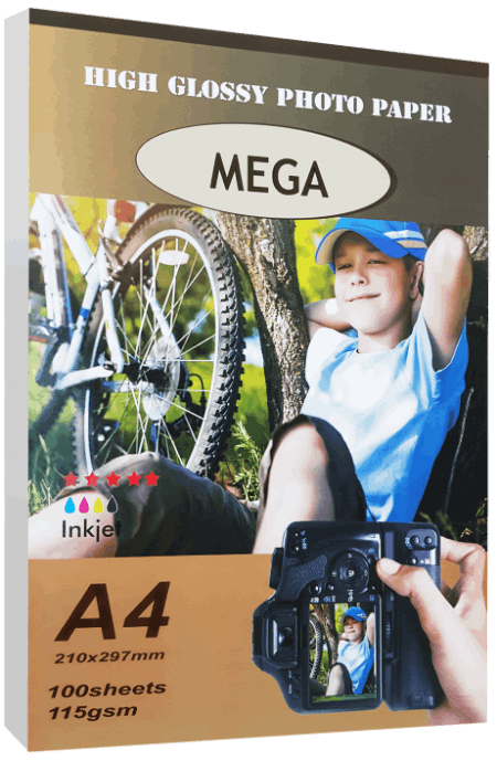 کاغذ فتوگلاسه 115 گرم A4 مگا