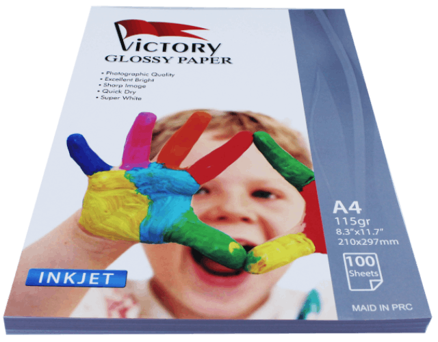 کاغذ فتوگلاسه 115 گرم A4 ویکتوری