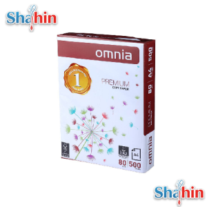 کاغذ اومنیا 80 گرم سایزA4 بسته 500 عددی