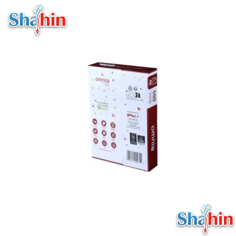 کاغذ اومنیا 80 گرم سایزA4 بسته 500 عددی