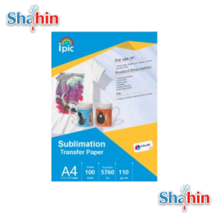 کاغذ آی پیک سابلیمیشن سایز A4 بسته 100 عددی