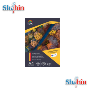کاغذ آی پیک فتوگلاسه یک رو 240 گرم سایز A4 بسته 100 عددی