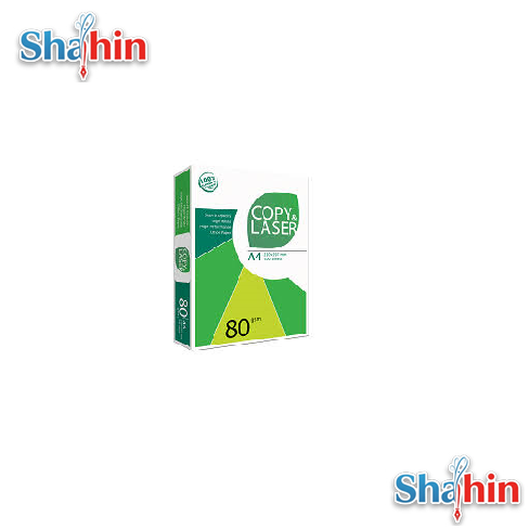 کاغذ کپی لیزر 80 گرم سایز A4 بسته 500 عددی
