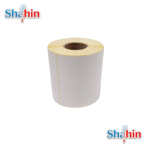 لیبل کاغذی تک ردیفه سایز 100×100 میلی متر