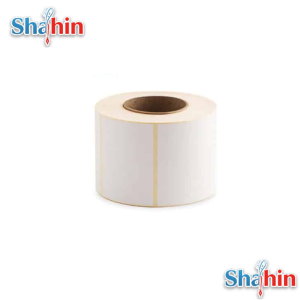 لیبل کاغذی تک ردیفه سایز 100×80 میلی متر