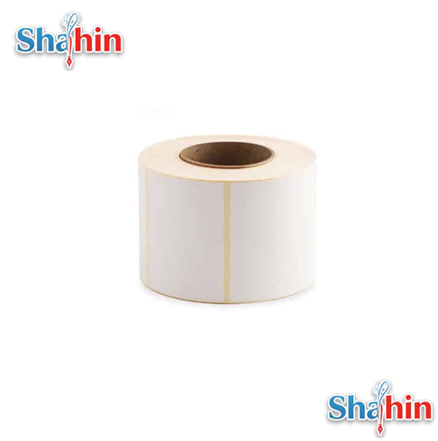 لیبل کاغذی تک ردیفه سایز 100×80 میلی متر