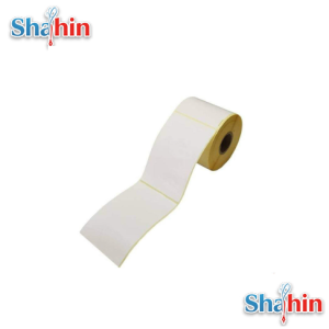 لیبل کاغذی تک ردیفه سایز 100×150 میلی متر