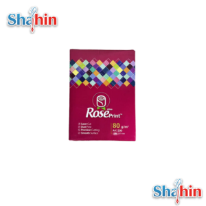 کاغذ رز پرینت اطلس 80 گرم سایز A4 بسته 500 عددی