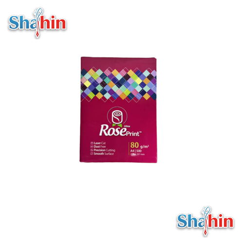کاغذ رز پرینت اطلس 80 گرم سایز A4 بسته 500 عددی
