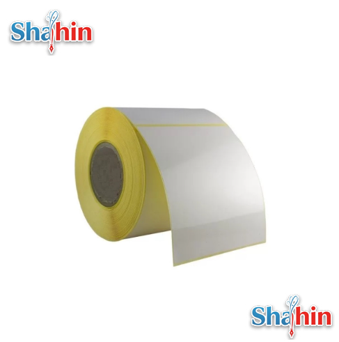 لیبل کاغذی تک ردیفه سایز 100×100 میلی متر